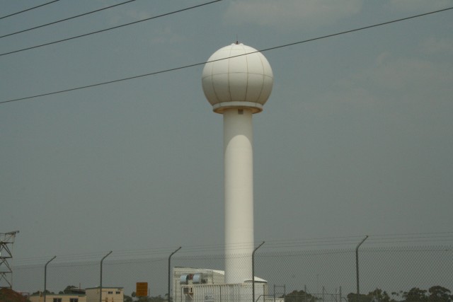 The Laverton (Melbourne) meteorological radar.